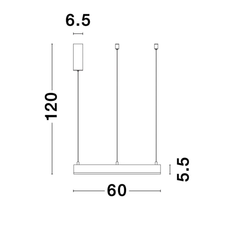 Suspensie MOTIF Nova Luce Modern, Led, 9190840, Grecia