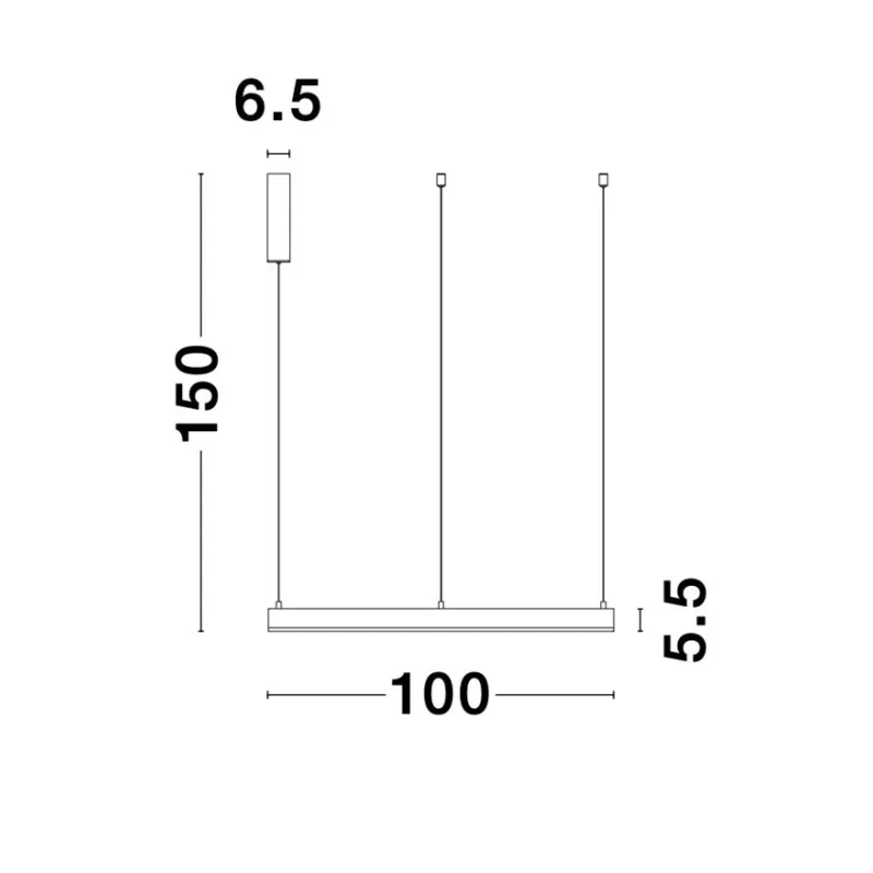 Suspensie MOTIF Nova Luce Modern, Led, 9190855, Grecia