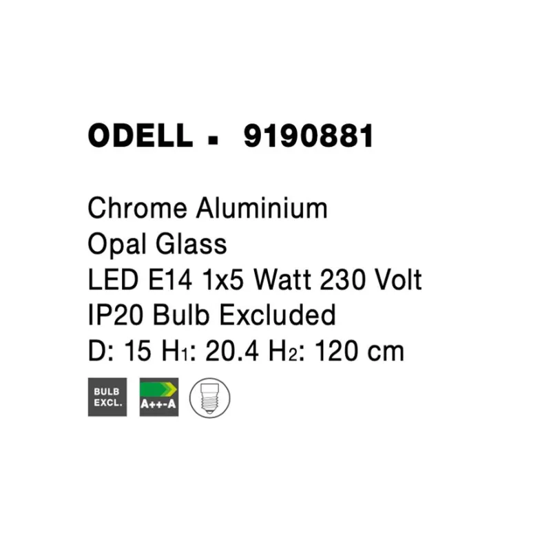 Pendul ODELL Nova Luce Modern, E14, 9190881, Grecia