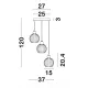 Suspensie ODELL Nova Luce Modern, E14, 9190882, Grecia