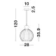 Pendul ODELL Nova Luce Modern, E27, 9190883, Grecia