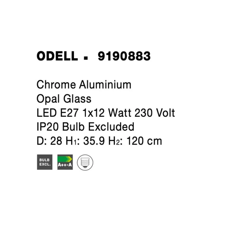 Pendul ODELL Nova Luce Modern, E27, 9190883, Grecia