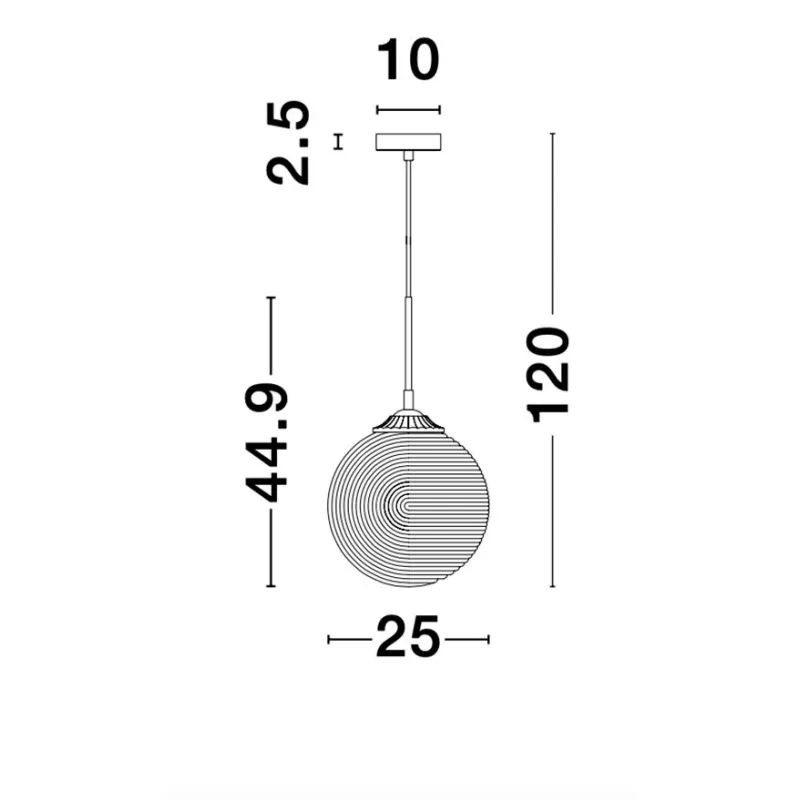 Pendul ATHENA Nova Luce Modern, E27, 9191210, Grecia
