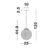 Pendul ATHENA Nova Luce Modern, E27, 9191211, Grecia
