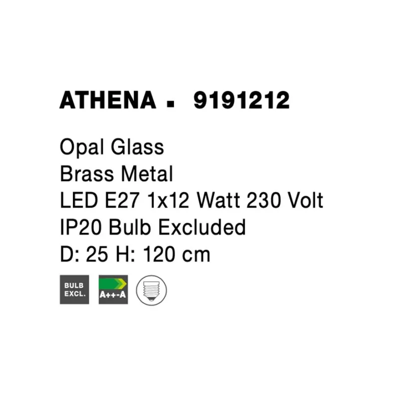 Pendul ATHENA Nova Luce Modern, E27, 9191212, Grecia