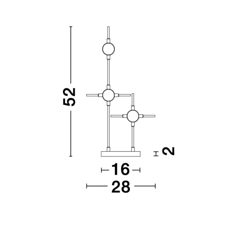 Veioza ATOMO Nova Luce Modern, Led, 9280673, Grecia