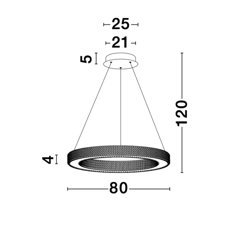 Suspensie FIORE Nova Luce Modern, Led, 9285810, Grecia