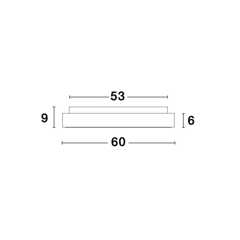 Plafoniera Tehnica RANDO THIN Nova Luce Modern, Led, 9353852, Grecia