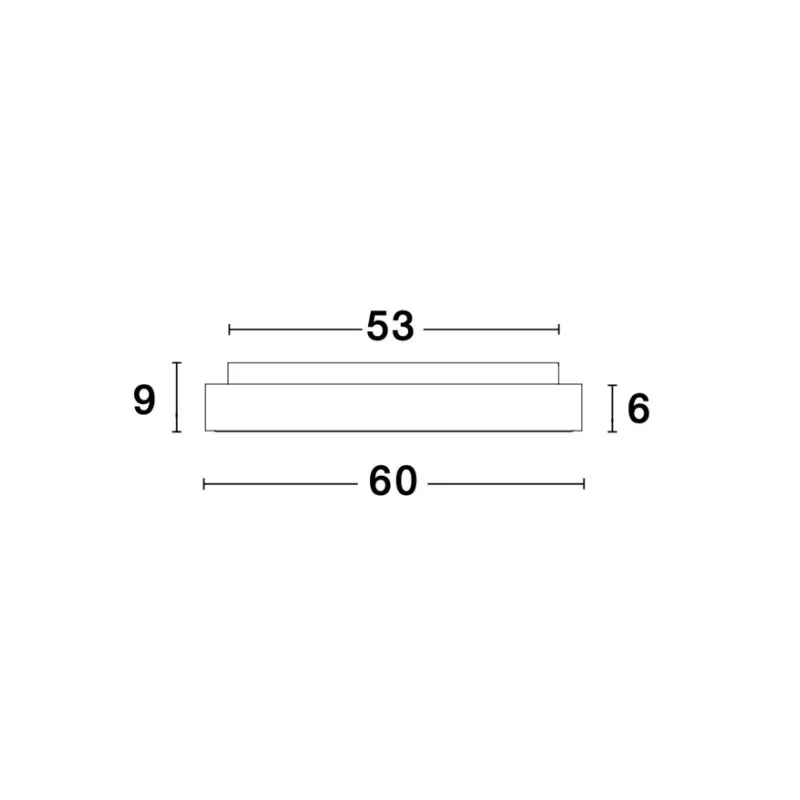 Plafoniera Tehnica RANDO THIN Nova Luce Modern, Led, 9353854, Grecia
