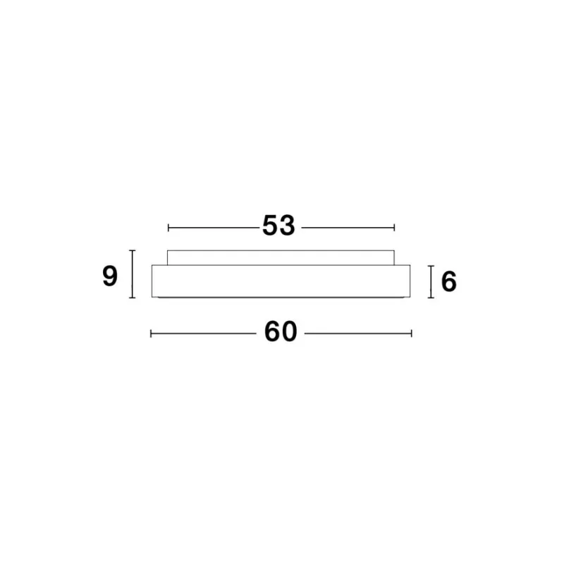 Plafoniera Tehnica RANDO THIN Nova Luce Modern, Led, 9353855, Grecia