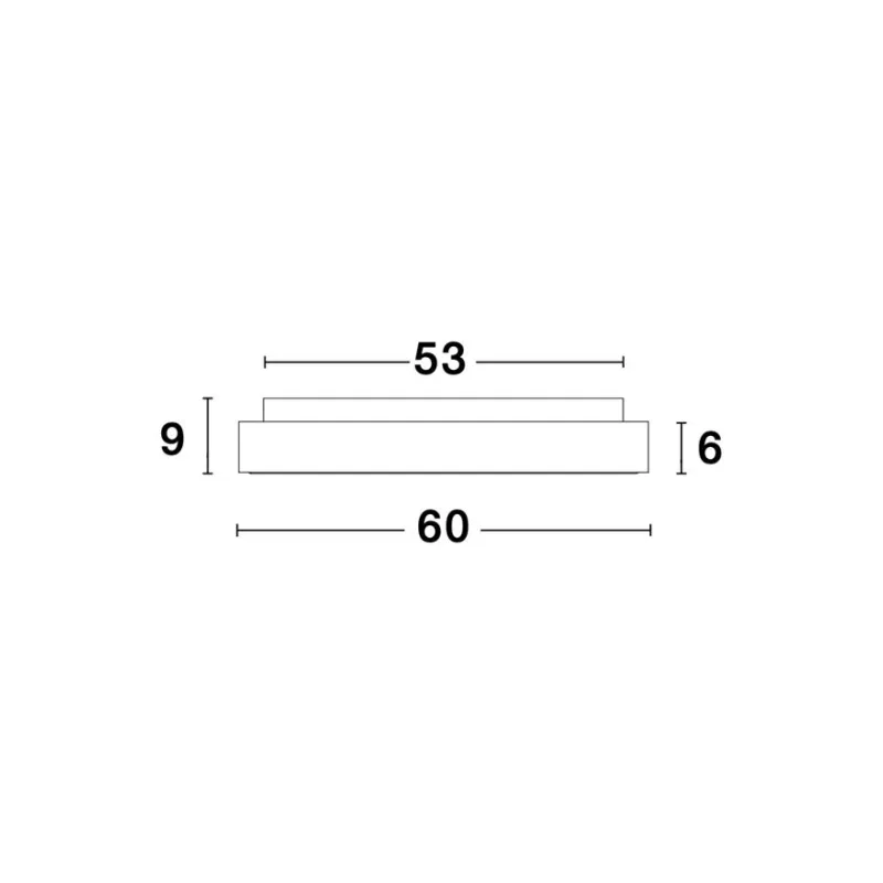 Plafoniera Tehnica RANDO THIN Nova Luce Modern, Led, 9353856, Grecia