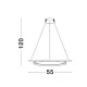 Suspensie MALVI Nova Luce Modern, Led, 9357041, Grecia