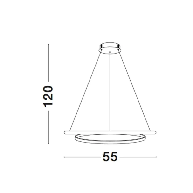 Suspensie MALVI Nova Luce Modern, Led, 9357042, Grecia