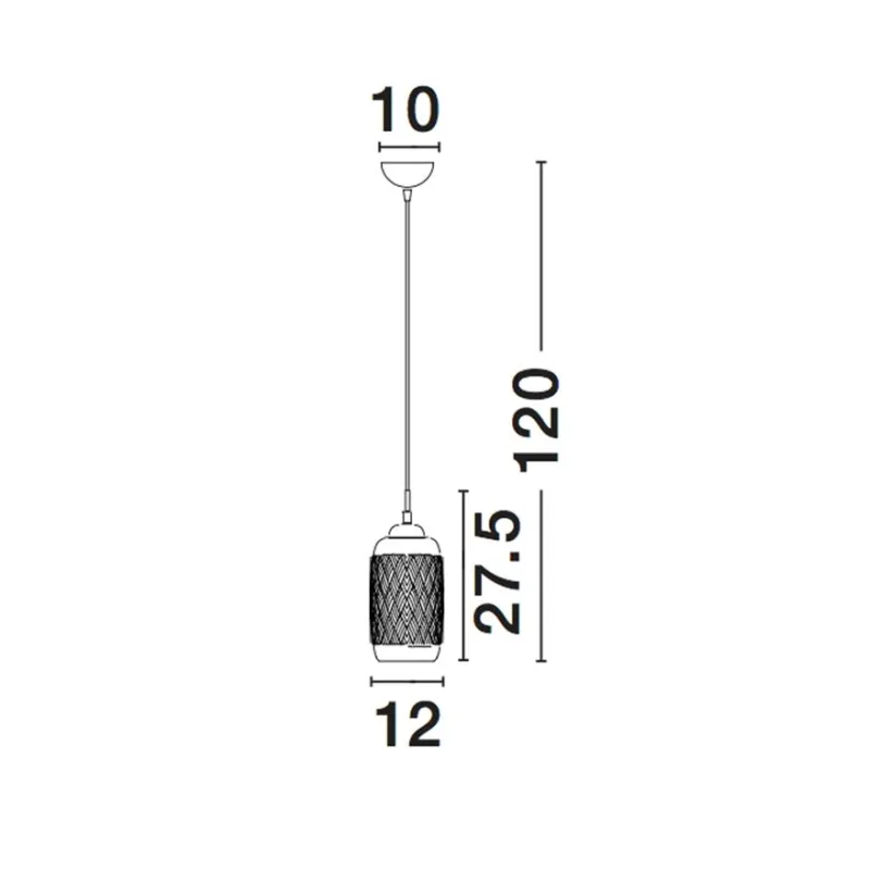 Pendul DEVON Nova Luce Modern, E14, 938224, Grecia