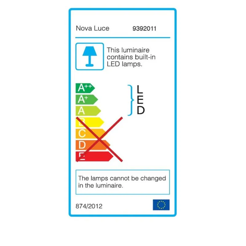 Suspensie TORRENTE Nova Luce Modern, Led, 9392011, Grecia
