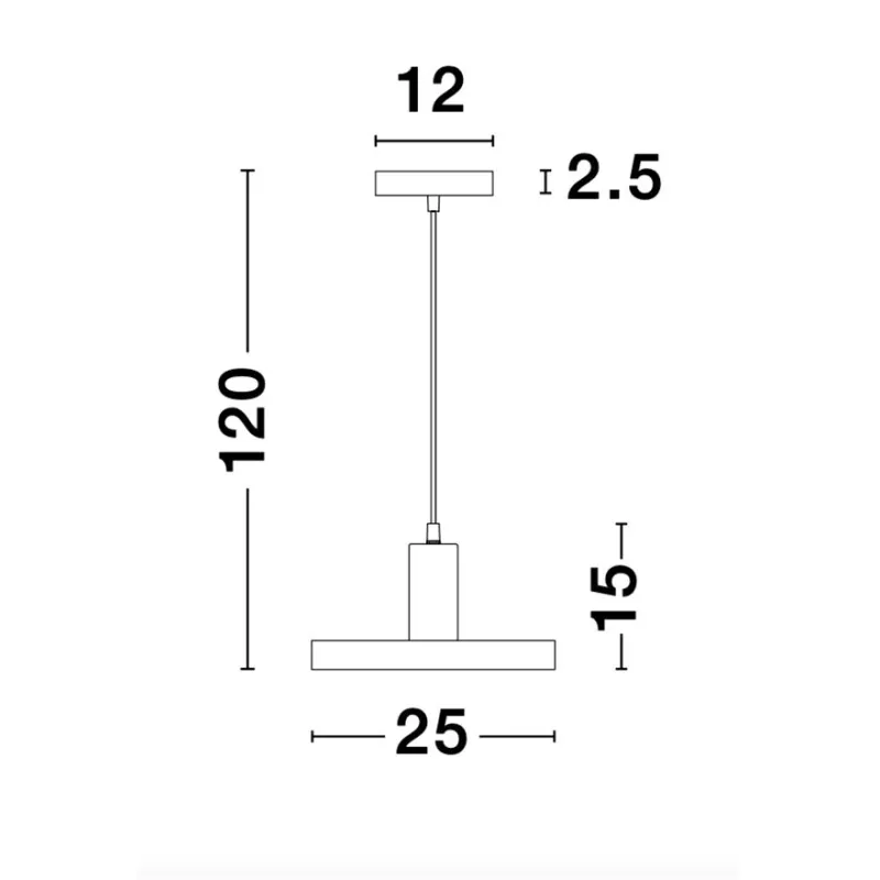 Pendul GARNI Nova Luce Modern, E27, 9417053, Grecia