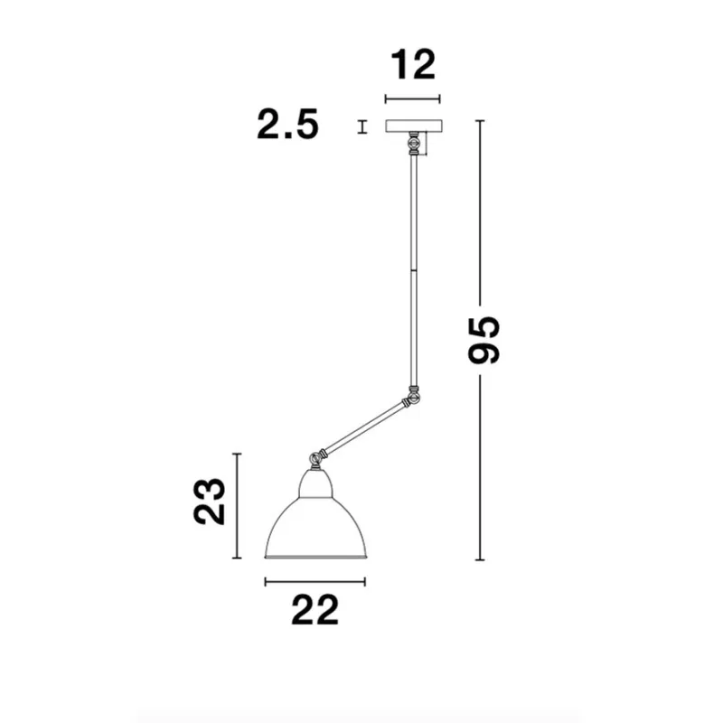 Pendul VIRGO Nova Luce Modern, E27, 9420851, Grecia