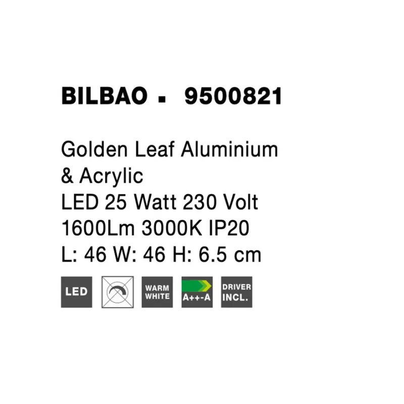 Lustra Plafon BILBAO Nova Luce Modern, Led, 9500821, Grecia
