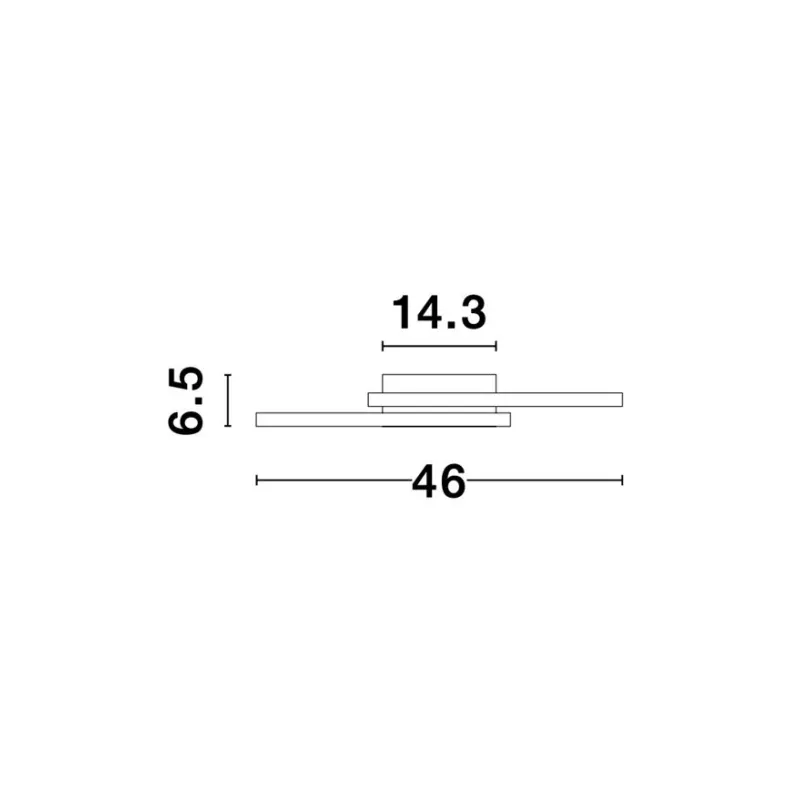 Lustra Plafon BILBAO Nova Luce Modern, Led, 9500822, Grecia