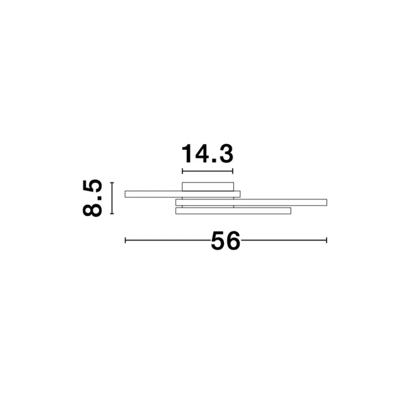 Lustra Plafon BILBAO Nova Luce Modern, Led, 9500831, Grecia