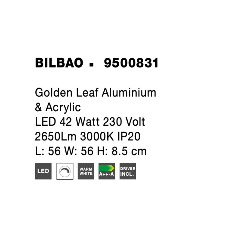 Lustra Plafon BILBAO Nova Luce Modern, Led, 9500831, Grecia