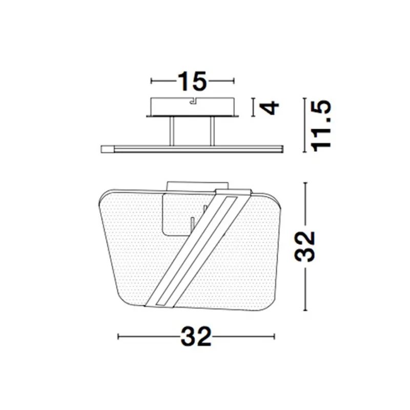 Aplica JERTUNA Nova Luce Modern, Led, 9545221, Grecia