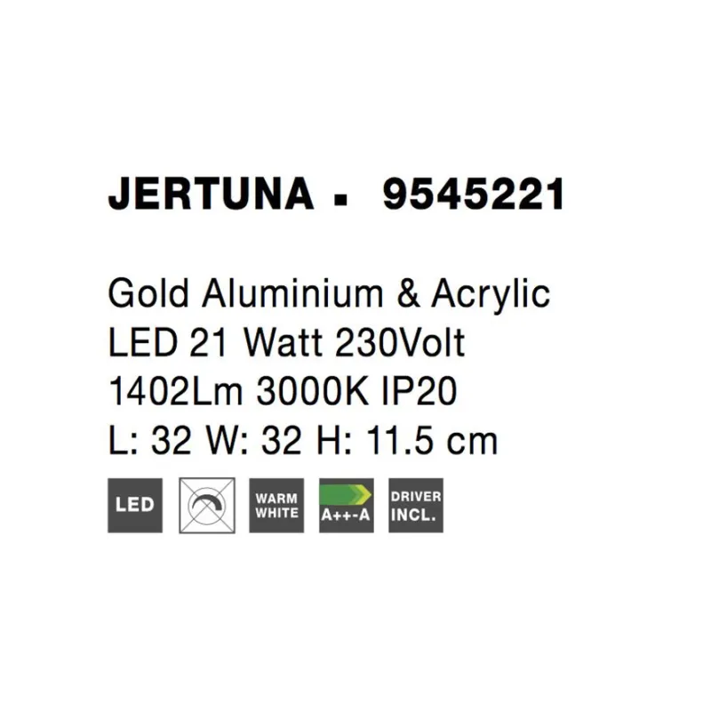Aplica JERTUNA Nova Luce Modern, Led, 9545221, Grecia