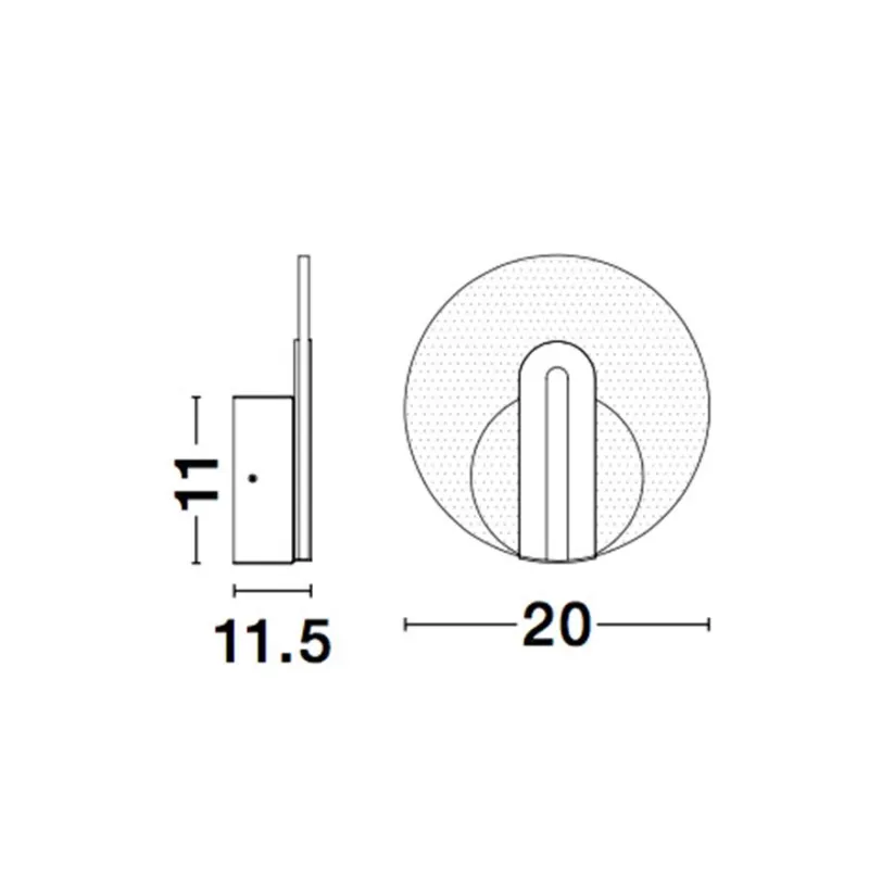 Aplica GENTI Nova Luce Modern, Led, 9545401, Grecia