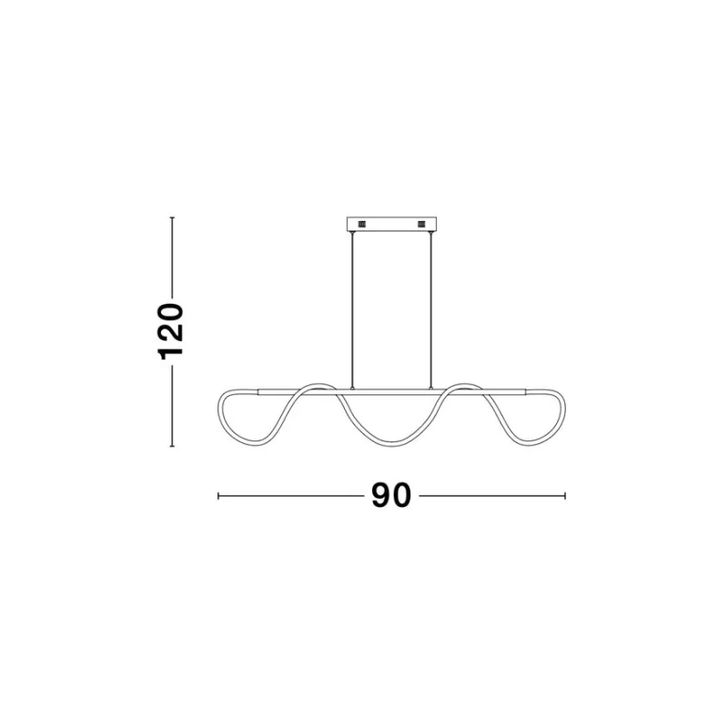 Suspensie TIRIAC Nova Luce Modern, Led, 9548103, Grecia