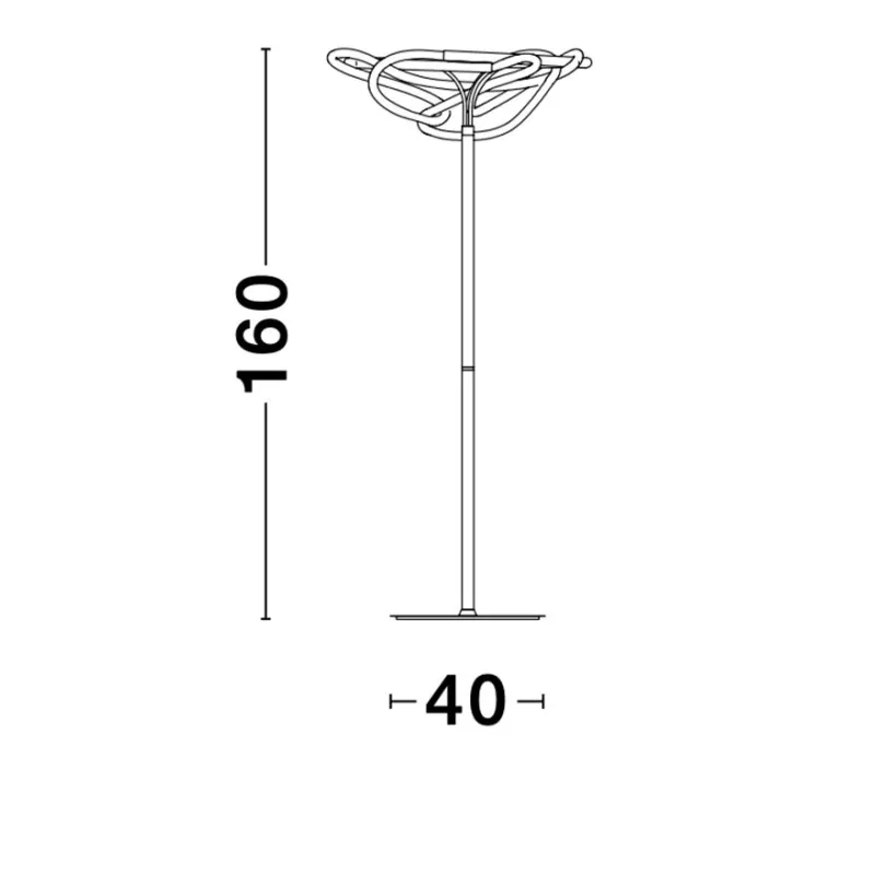 Lampadar TIRIAC Nova Luce Modern, Led, 9548106, Grecia