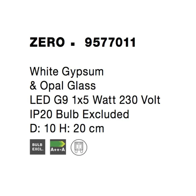 Veioza ORION Nova Luce Modern, G9, 9577011, Grecia