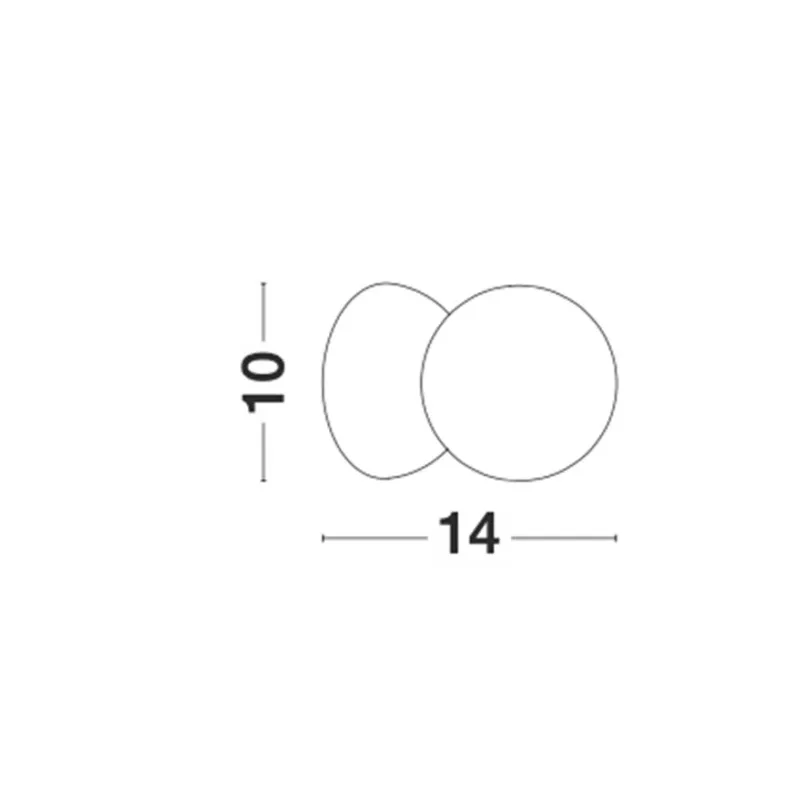 Plafoniera ZERO Nova Luce Modern, G9, 9577012, Grecia