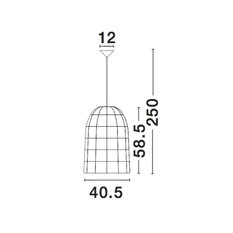 Pendul AURORA Nova Luce Modern, E27, 9586681, Grecia