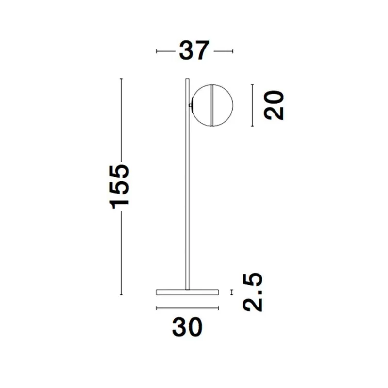 Lampadar CANTONA Nova Luce Modern, E27, 9960619, Grecia