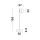 Lampadar CANTONA Nova Luce Modern, E27, 9960619, Grecia