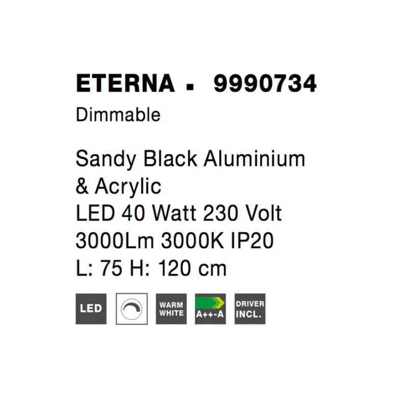 Suspensie ETERNA Nova Luce Modern, Led, 9990734, Grecia