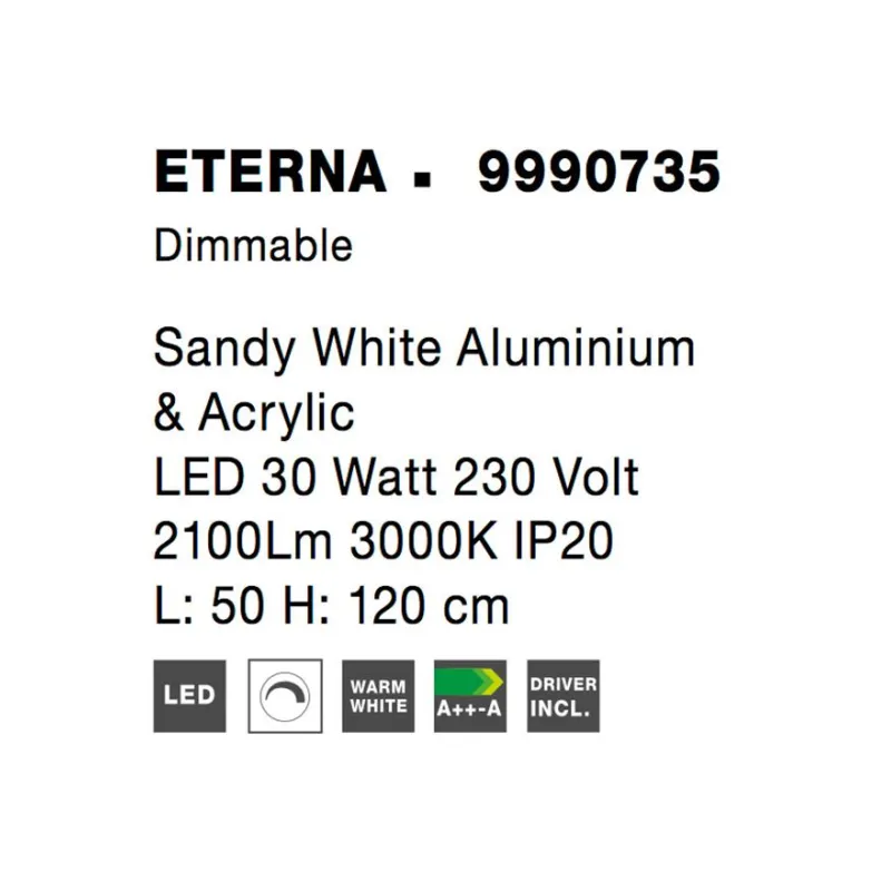 Suspensie ETERNA Nova Luce Modern, Led, 9990735, Grecia