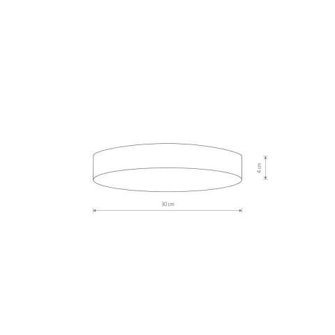 Plafoniera Lid Round Led 50W 10410 Nowodvorski LED, Negru, Polonia