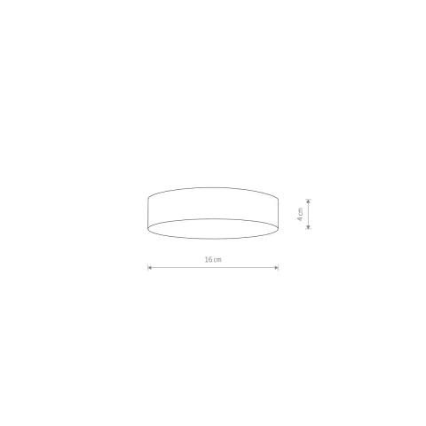 Plafoniera Lid Round Led 25W 10412 Nowodvorski LED, Alb, Polonia