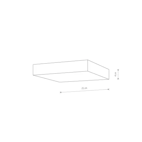 Plafoniera Lid Square Led 35W 10422 Nowodvorski LED, Alb, Polonia