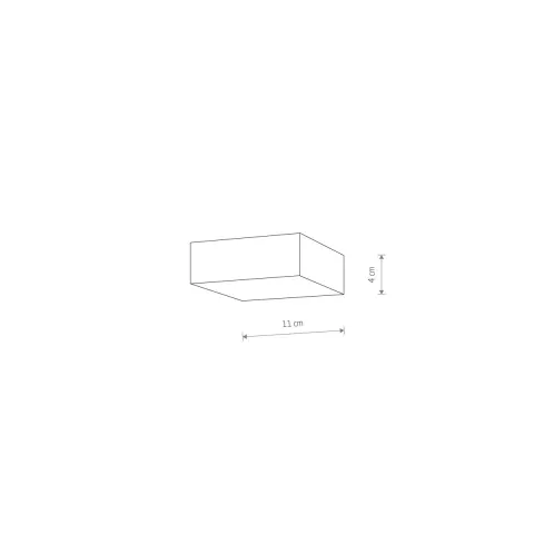 Plafoniera Lid Square Led 15W 10424 Nowodvorski LED, Negru, Polonia