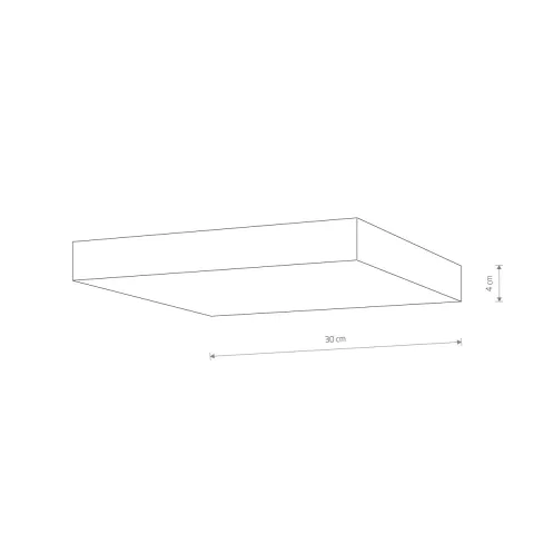 Plafoniera Lid Square Led 50W 10427 Nowodvorski LED, Negru, Polonia