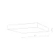 Plafoniera Lid Square Led 50W 10432 Nowodvorski LED, Alb, Polonia