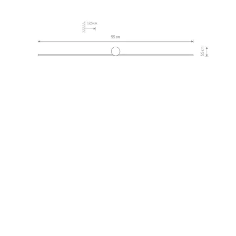 Aplica Backlight Spin Led M 10621 Nowodvorski LED, Negru, Polonia