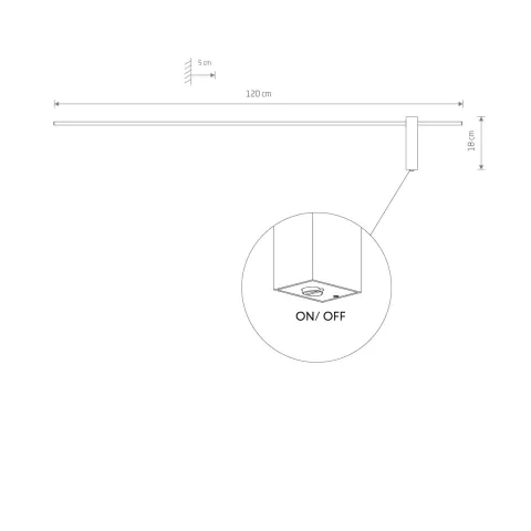 Aplica cu intrerupator Motive Led L 10851 Nowodvorski LED, Negru, Polonia