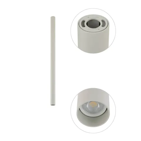 Reflector Fourty M 10886 Nowodvorski GU10, Gri, Polonia