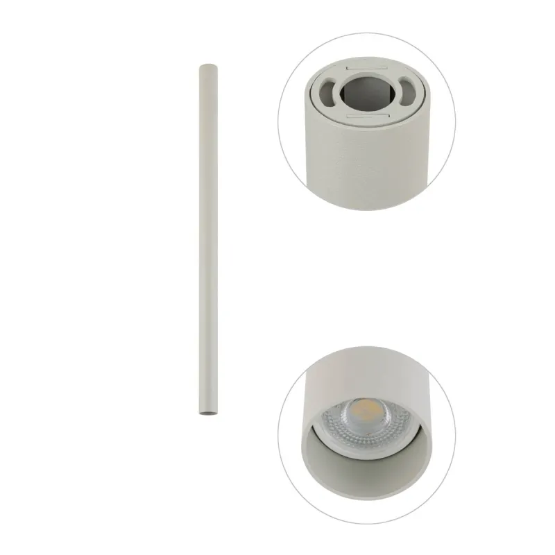 Reflector Fourty M 10886 Nowodvorski GU10, Gri, Polonia