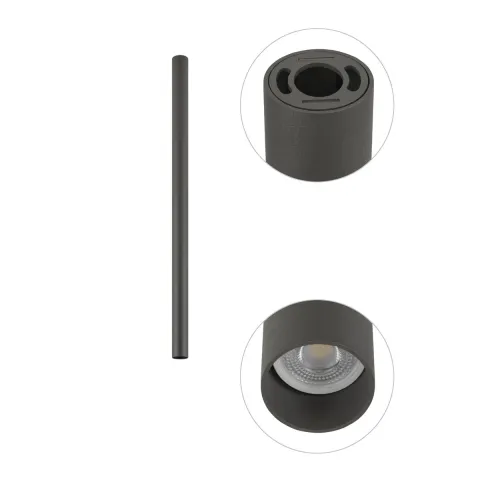 Reflector Fourty M 10887 Nowodvorski GU10, Gri, Polonia