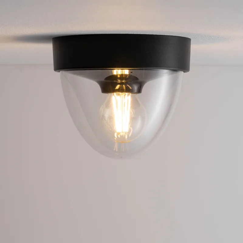 Plafoniera Exterior Nook Sensor 7977 Nowodvorski E27, Negru, Polonia