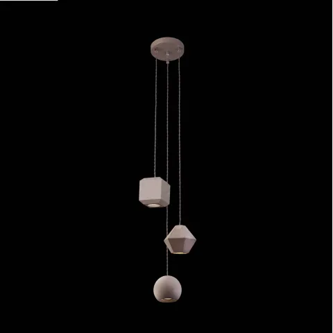 Suspensie Geometric 9695 Nowodvorski GU10, Gri, Polonia